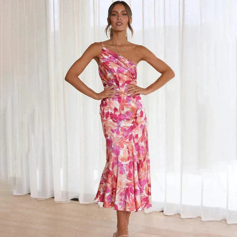Flair - Elegantes Blumen-Midikleid
