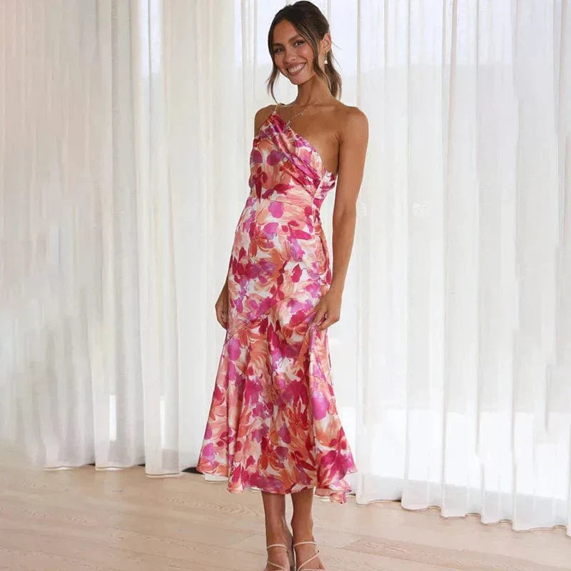 Flair - Elegantes Blumen-Midikleid