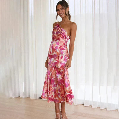 Flair - Elegantes Blumen-Midikleid