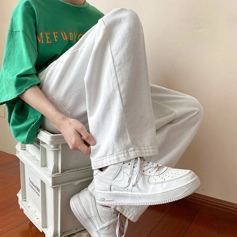 Flair - Herren Weiß Jeans | Baggy