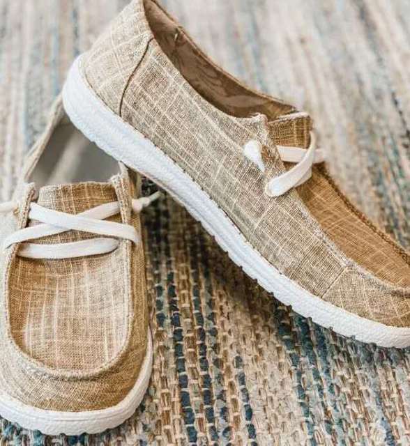 Flair - Canvas-Flatschuhe mit Schnürung (Women) | Herbst
