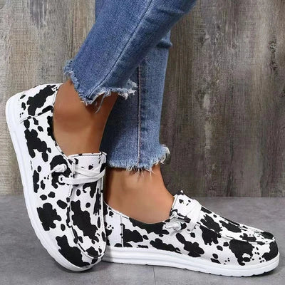 Flair - Canvas-Flatschuhe mit Schnürung (Women) | Herbst