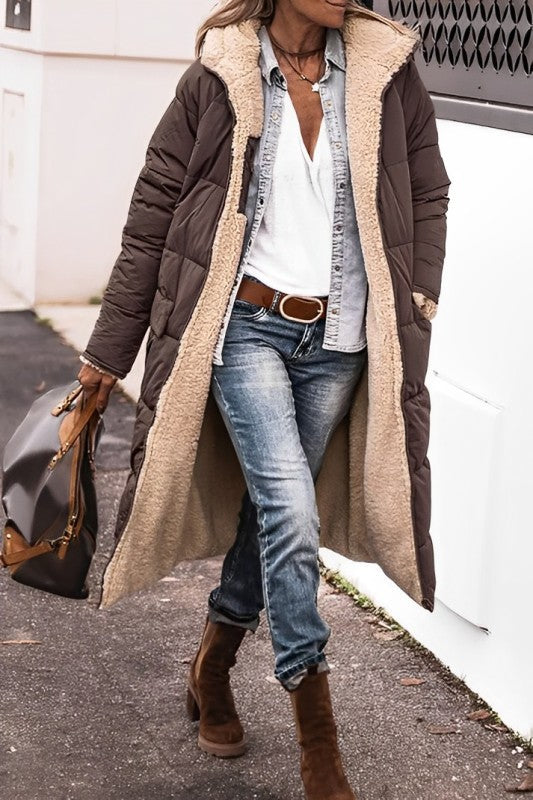 Flair - Damen Lange Warme Mantel | Winter