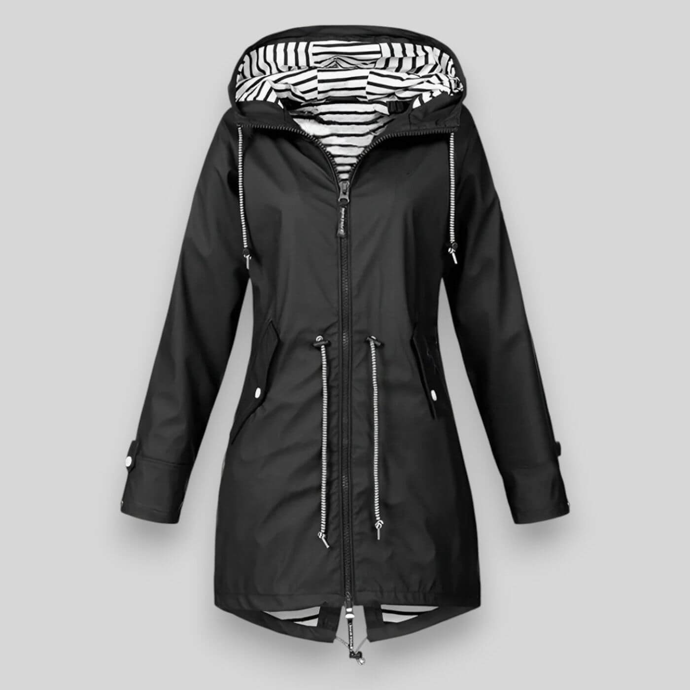 Flair - Damen Lange Jacke | Wasserdichte