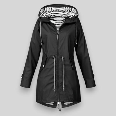 Flair - Damen Lange Jacke | Wasserdichte