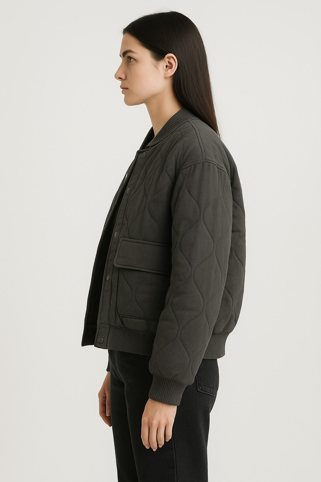 Flair - Damen Oversized Bomberjacke | Übergangsjacke mit Reißverschluss