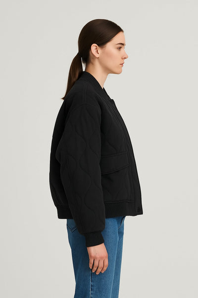 Flair - Damen Oversized Bomberjacke | Übergangsjacke mit Reißverschluss