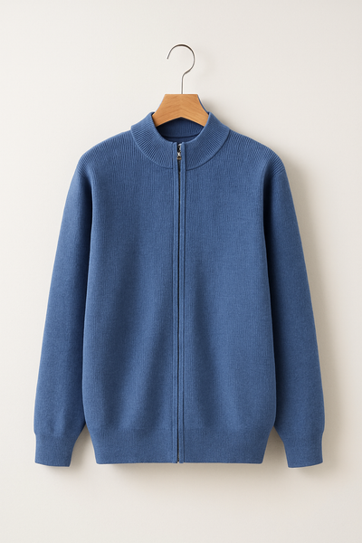 Flair - Herren Reißverschluss Pullover | Woll