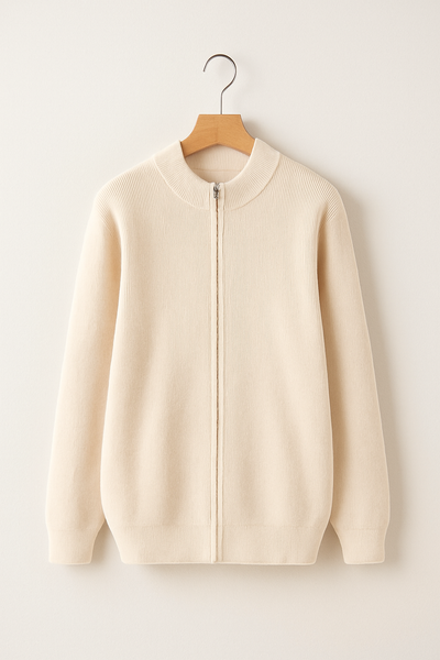 Flair - Herren Reißverschluss Pullover | Woll