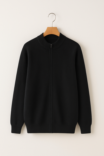 Flair - Herren Reißverschluss Pullover | Woll