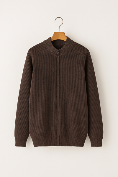 Flair - Herren Reißverschluss Pullover | Woll