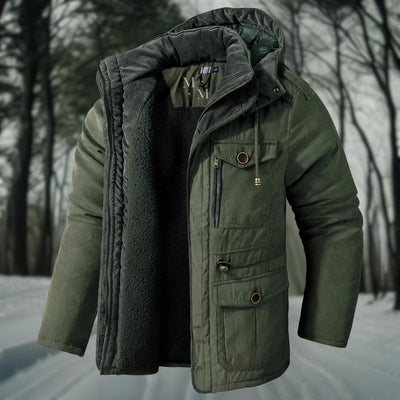 Flair - Herren Warme Wintermantel | Steppjacke