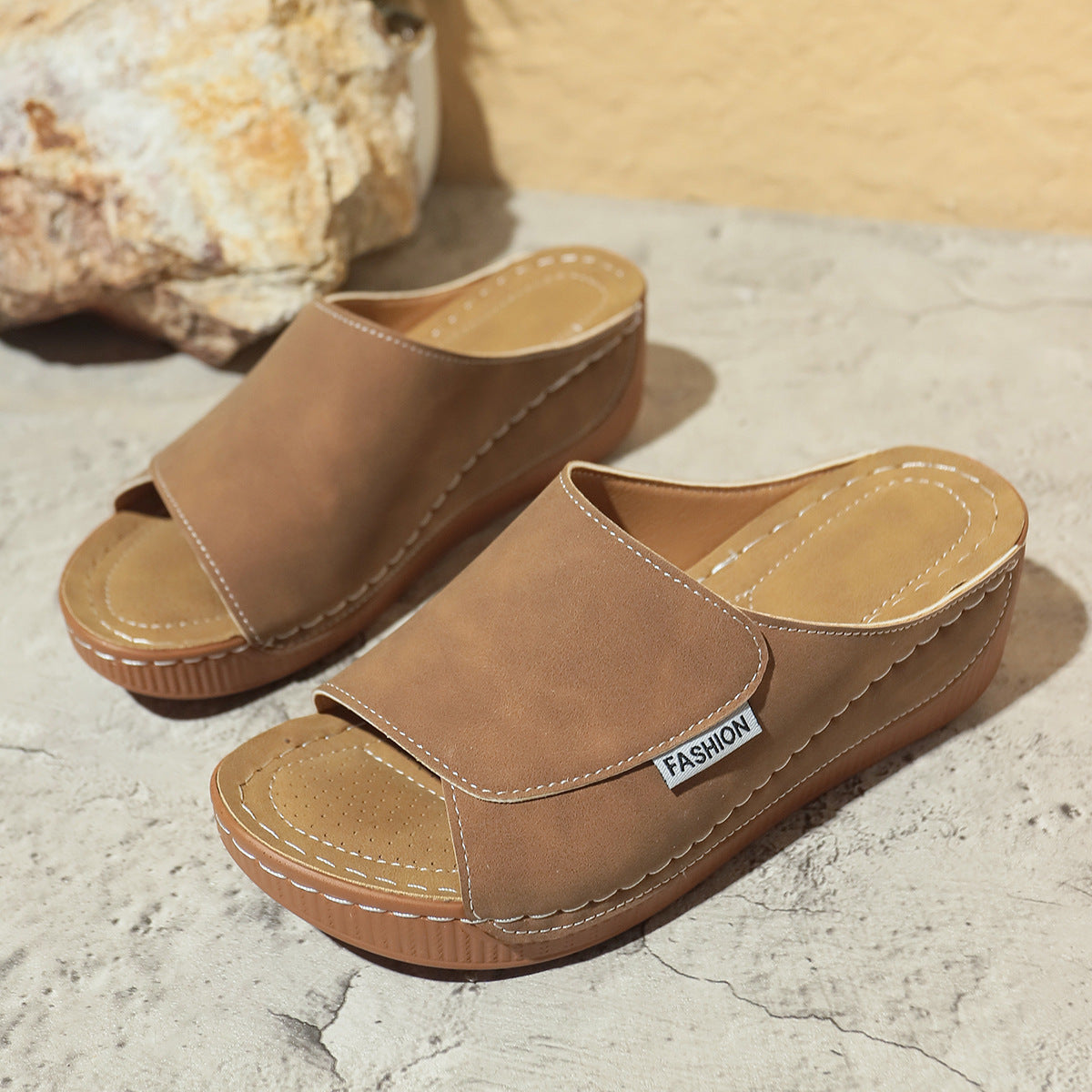 Flair - Römische Sommer-Keilabsatz-Pantoletten