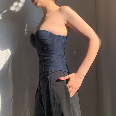 Flair - Y2K Tube Top mit Rückenband