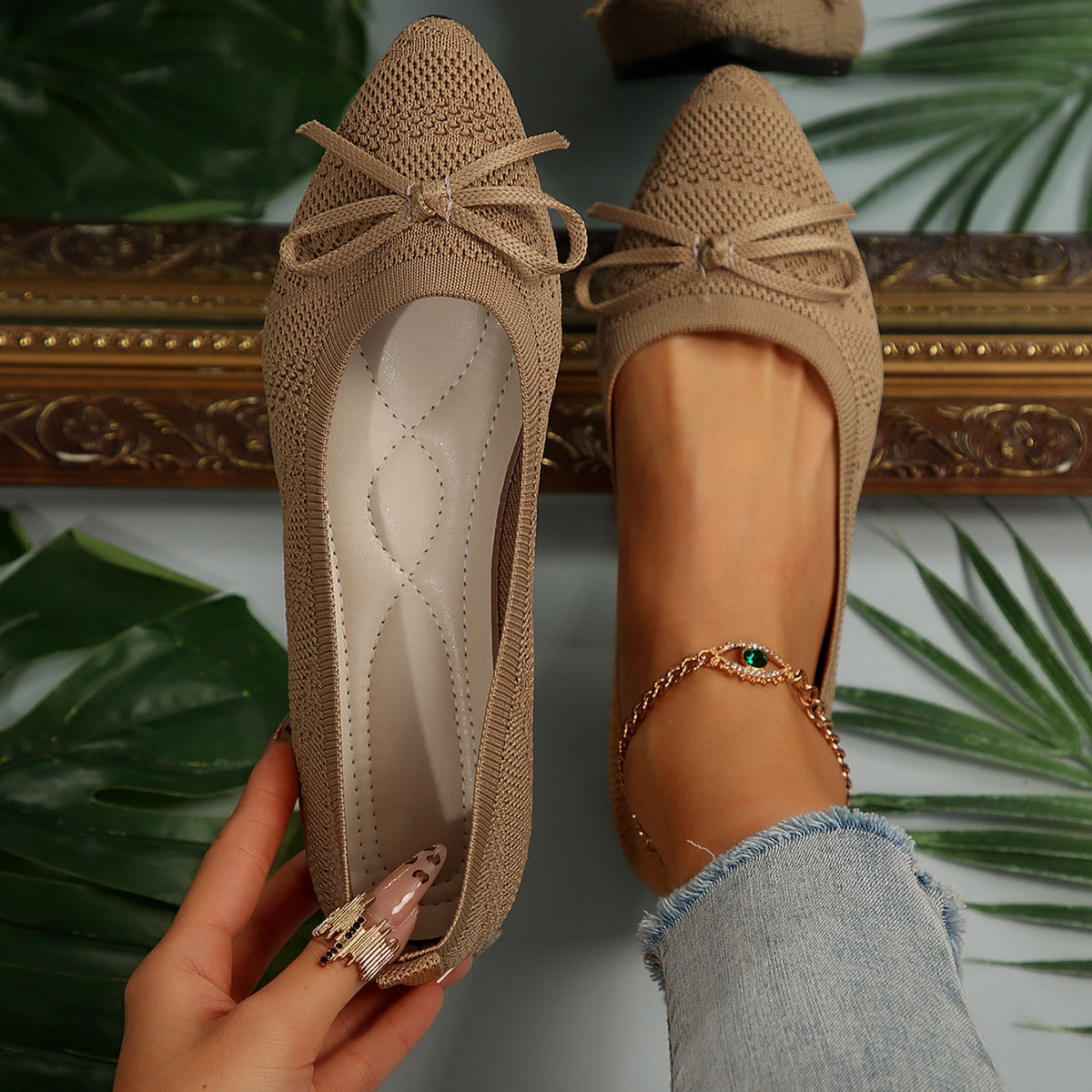 Flair - Spitz zulaufende Loafer aus Strick