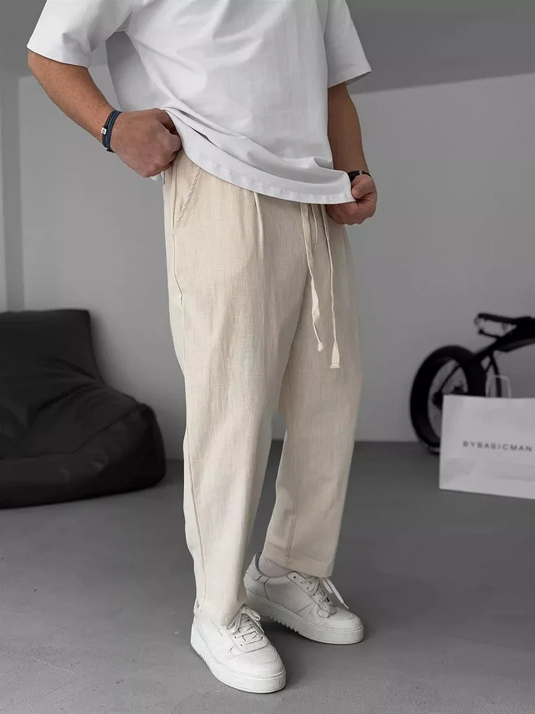 Flair – Gerade geschnittene Leinenhose