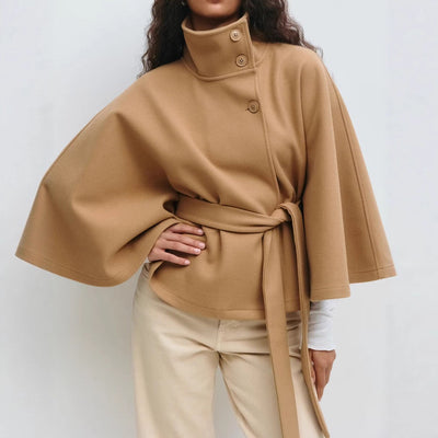 Flair - Damen Warme Kurze Mantel | Herbst