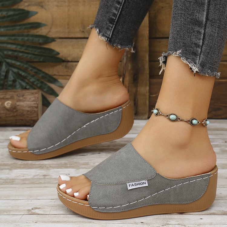 Flair - Römische Sommer-Keilabsatz-Pantoletten