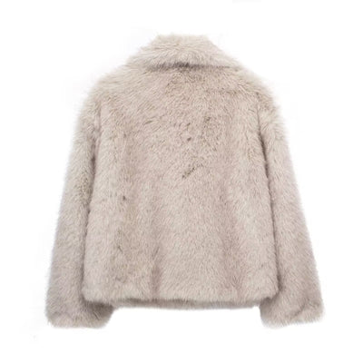 Flair - Daman Flauschiger Plüsche Jacke | Winter