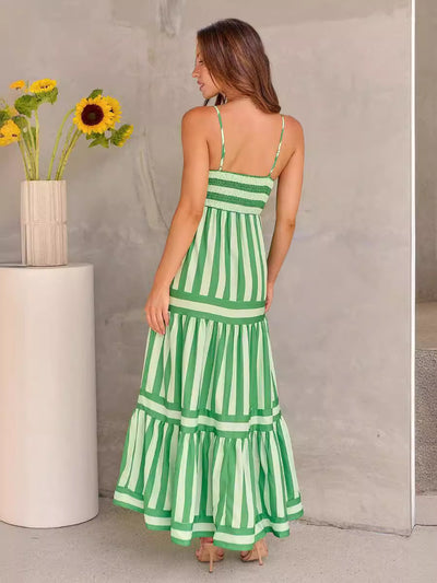 Flair - Gestreiftes langes Sommerkleid