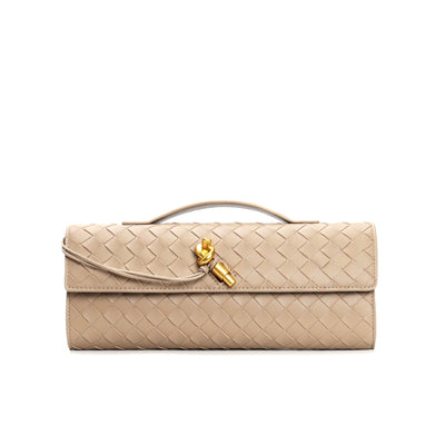 Flair - Damen  Geflochtene Echtleder Tasche | Herbst