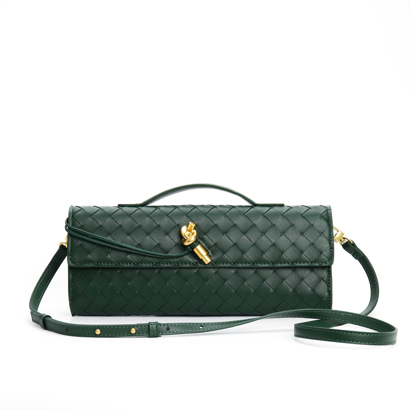 Flair - Damen  Geflochtene Echtleder Tasche | Herbst