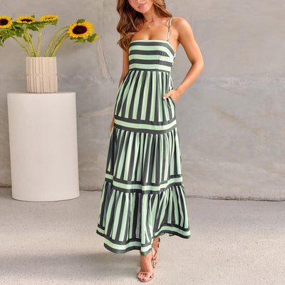 Flair - Gestreiftes langes Sommerkleid