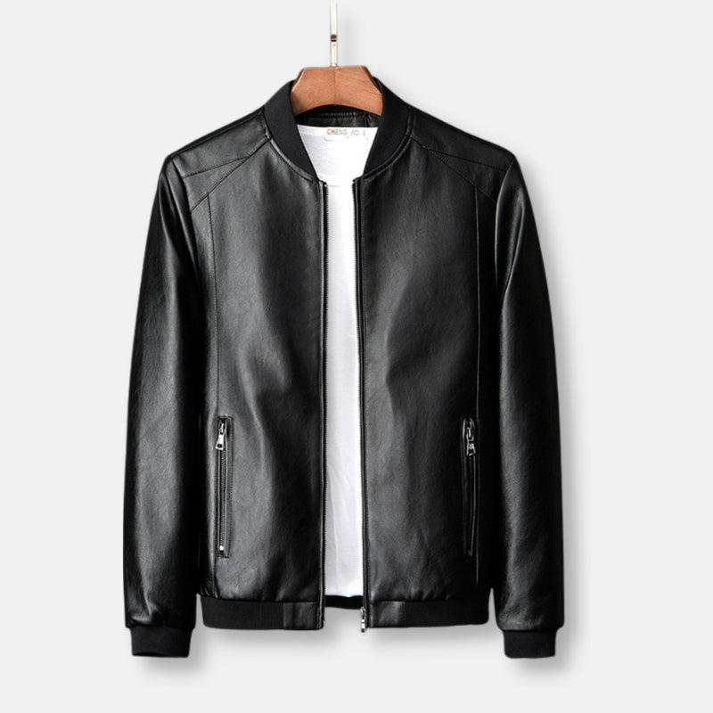 Flair - Leder Baseball Jacke