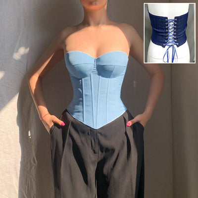 Flair - Y2K Tube Top mit Rückenband
