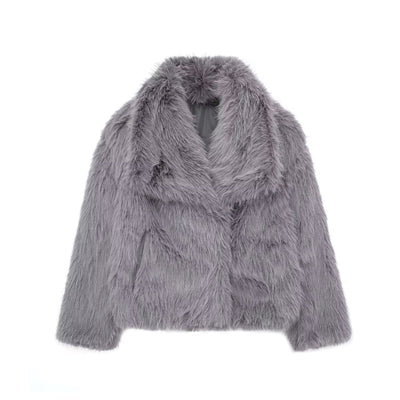 Flair - Daman Flauschiger Plüsche Jacke | Winter