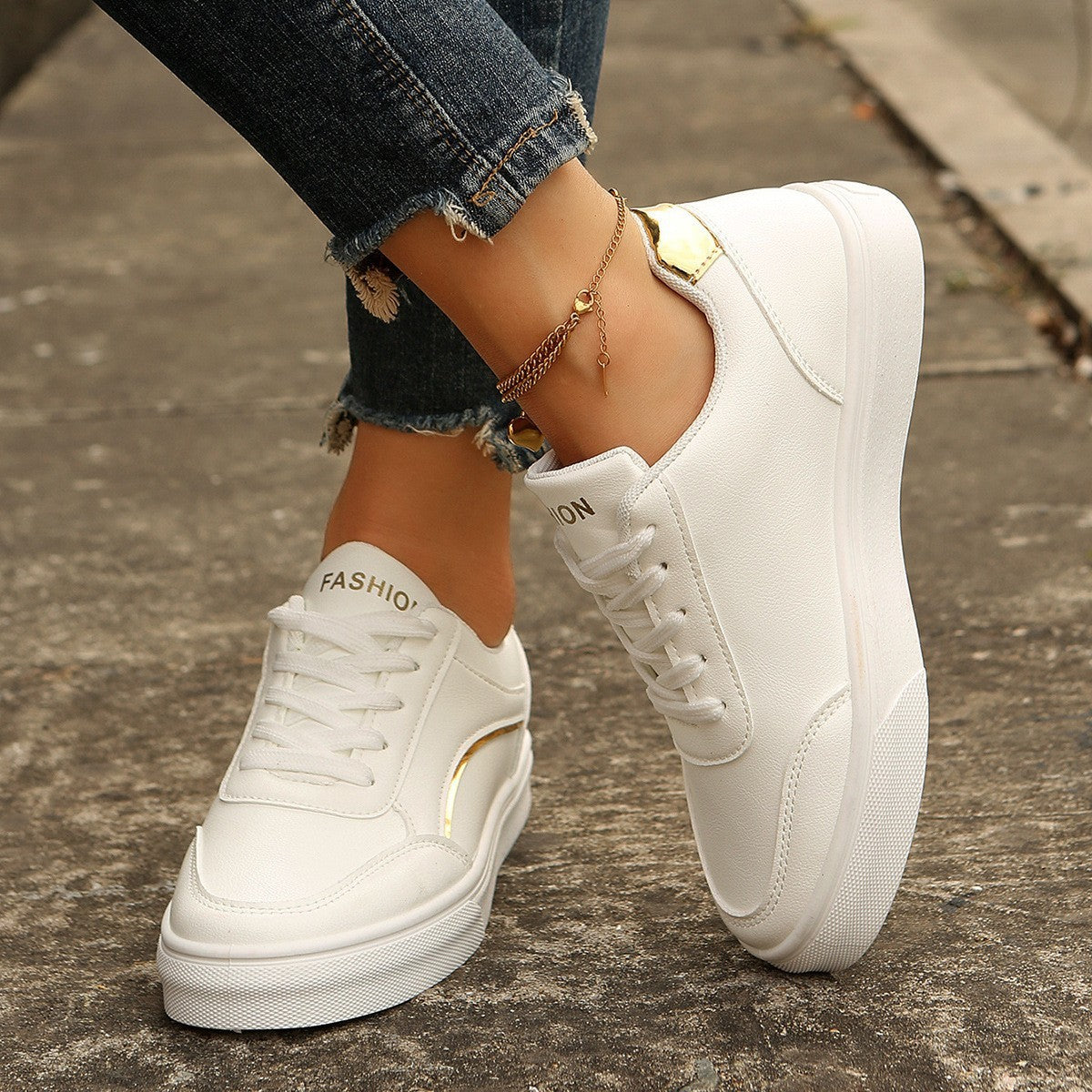 Flair - Weiße Freizeitschuhe