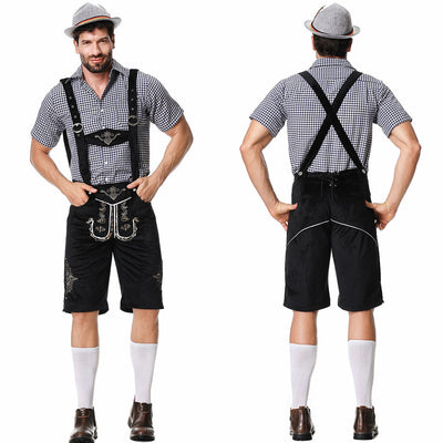 Flair - Herren Bayerischer Lederhosenanzug mit Riemen | Oktoberfest