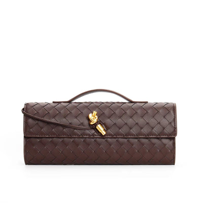 Flair - Damen  Geflochtene Echtleder Tasche | Herbst