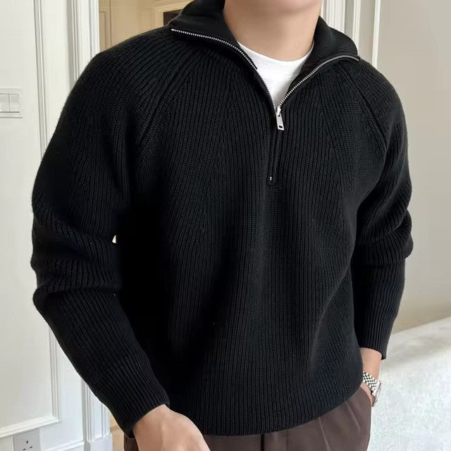 Flair - Herren Rollkragen Strickjacken | Reißverschluss