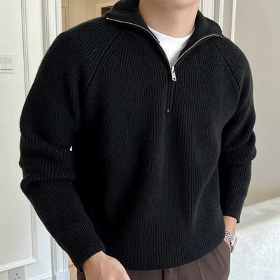 Flair - Herren Rollkragen Strickjacken | Reißverschluss