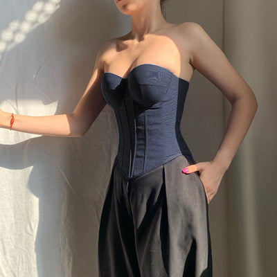Flair - Y2K Tube Top mit Rückenband