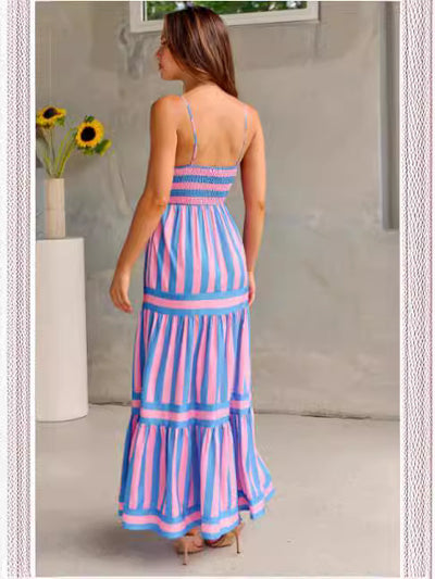 Flair - Gestreiftes langes Sommerkleid