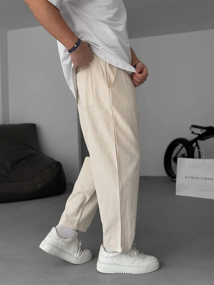 Flair – Gerade geschnittene Leinenhose