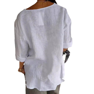 Flair - Lässiges Damen-T-Shirt mit V-Ausschnitt