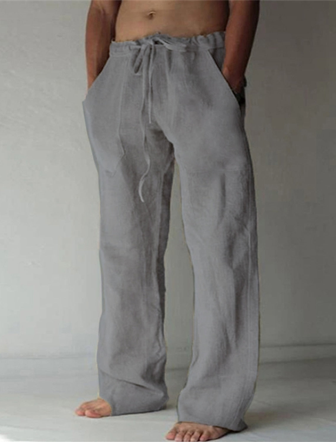 Flair - Herren Baggy Leinenhose