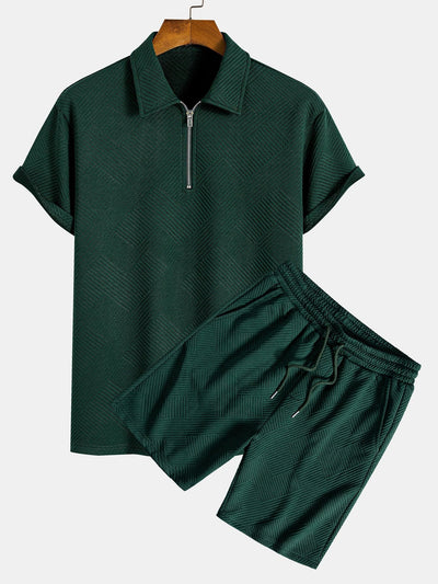 Flair - Old Money Zip Up Polo & Short