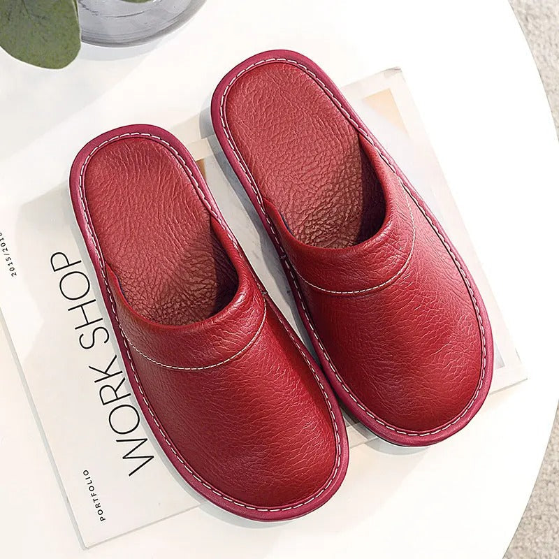 Flair - Damen Bequeme Lederpantoffeln für luxuriösen Komfort | Herbst