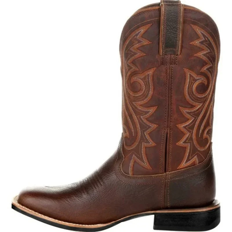 Flair - Herren Westernstiefel mit Klassischem Muster und Authentischem Look | Oktoberfest