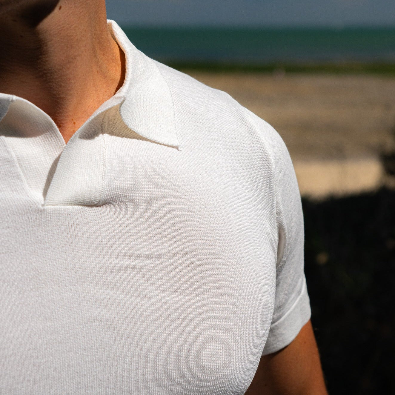 Flair - Poloshirt mit V-Ausschnitt
