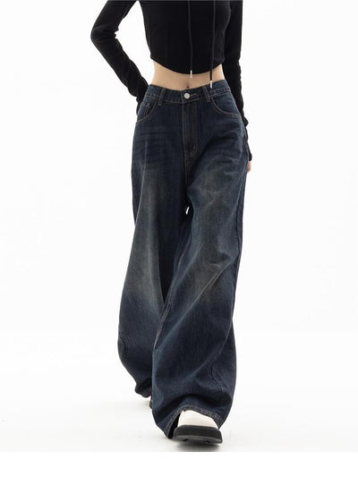 Flair - Dunkelblaue Vintage Jeans | Baggy