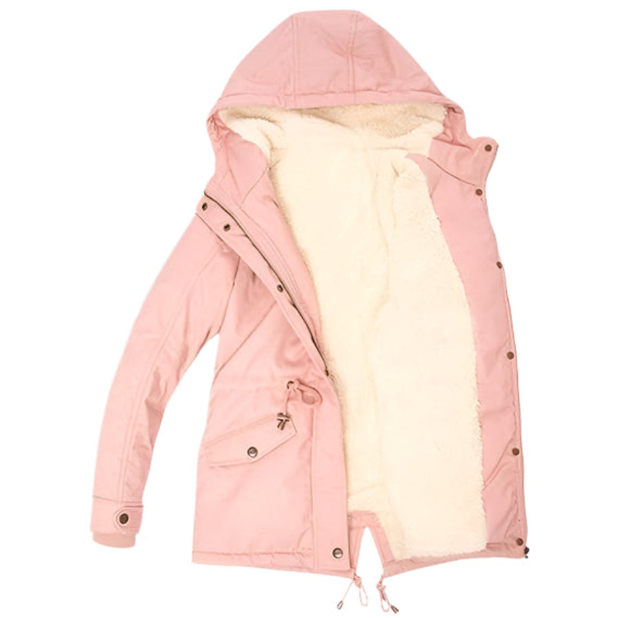 Flair - Damen Gepolsterte Parka-Jacke | Kapuze