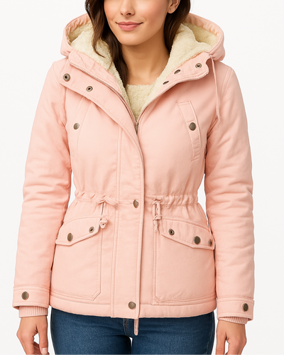 Flair - Damen Gepolsterte Parka-Jacke | Kapuze